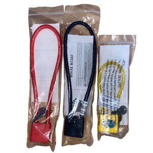 3-Pack Heavy Duty Cable Gun Locks With Keys In Red Yellow & Black